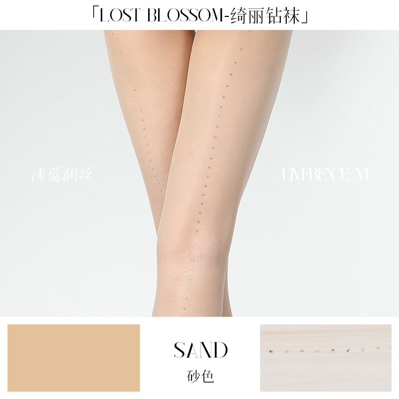 「LOST BLOSSOM DIMON BACK SEAM TIGHTS / 1D绮丽体香袜-竖钻款」
