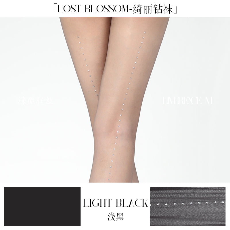 「LOST BLOSSOM DIMON BACK SEAM TIGHTS / 1D绮丽体香袜-竖钻款」